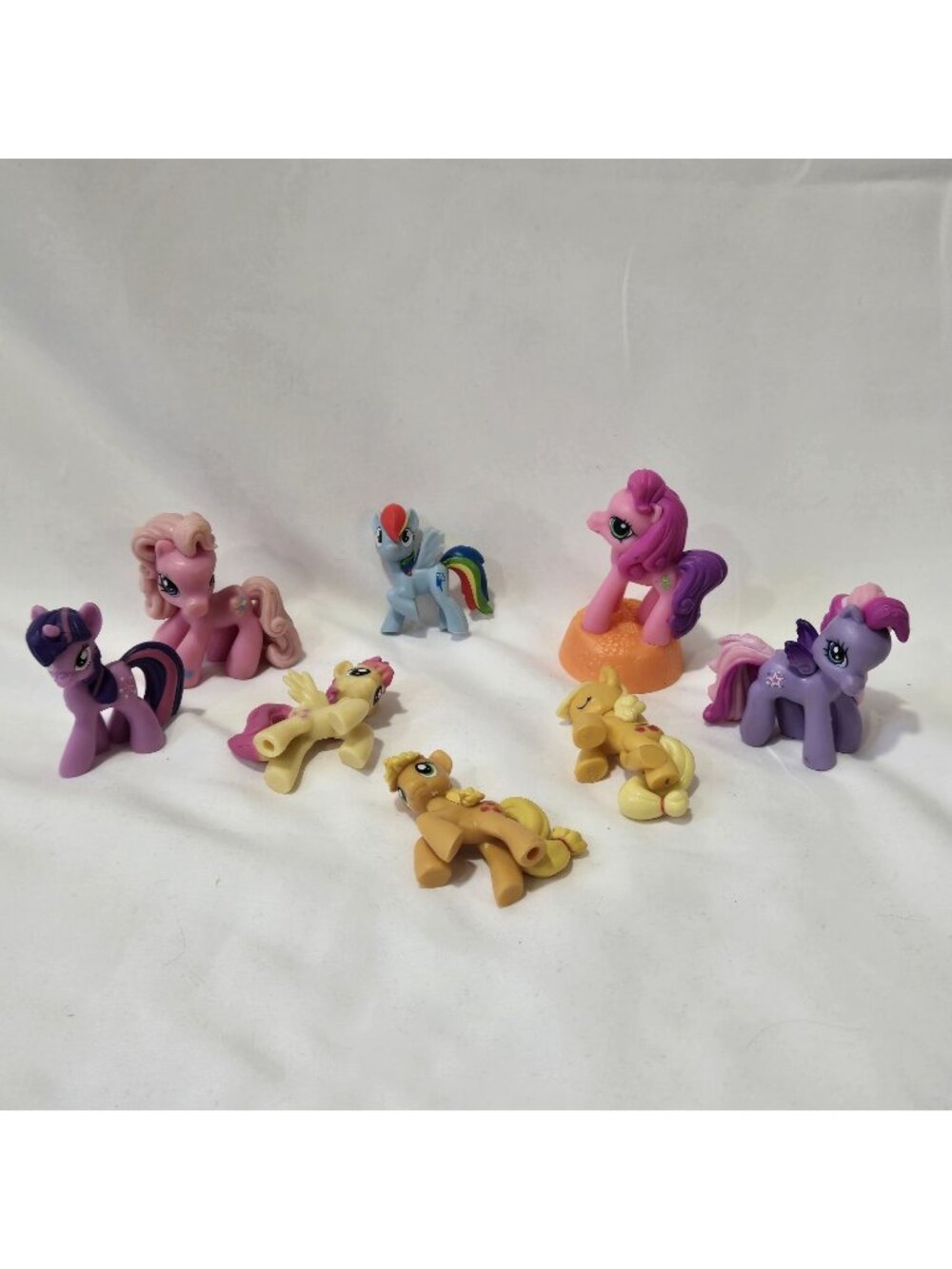 My Little Pony Lot Of 8 Small Figures Glitter Suprise Magic Blind Bags Loose